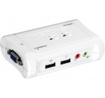 MacWay: Commutateur KVM 2 ports TrendNet TK-209K Blanc - USB + Audio à 25,49€ au lieu de 29,99€