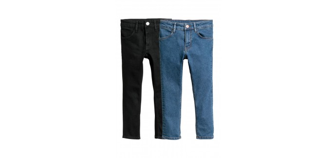 H&M: Skinny Fit Jeans, lot de 2 à 8,99€ au lieu de 19,99€