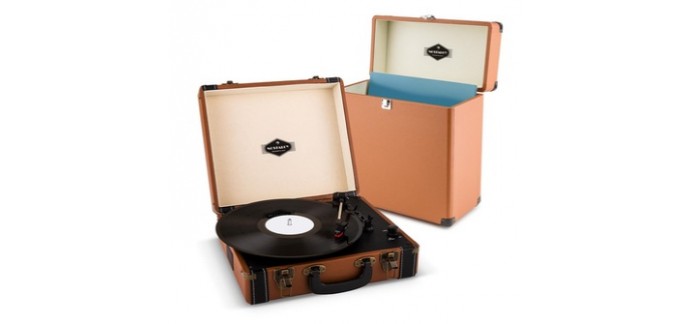 Mistergooddeal: Platine disque Auna Jerry lee record collector rétro valise vinyles à 99,99€ au lieu de 129,99€
