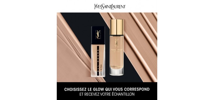 Yves Saint Laurent Beauté: Échantillon gratuit de fond de teint (au choix parmi 2)