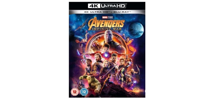 Zavvi: 4K UHD BluRay - Avengers Infinity War, à 28,99€ au lieu de 42,99€