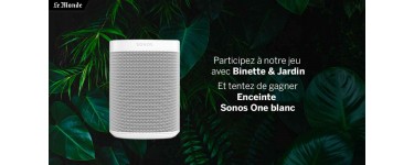 Le Monde.fr: A gagner une enceinte Sonos One Blanc