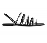 H&M: Sandales plates femme multi brides à strass noir au prix de 9,99€ au lieu 27,99€ 