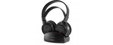 TopAchat: Casque TV Sans fil - Supra-aural Autonomie 8 heures Meliconi HP 200 Noir à 34,99€ au lieu de 54,90€ 