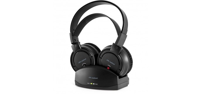 TopAchat: Casque TV Sans fil - Supra-aural Autonomie 8 heures Meliconi HP 200 Noir à 34,99€ au lieu de 54,90€ 