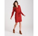 Burton: Robe chemise rouge imprimé losanges à 44,98€ au lieu de 89,95€