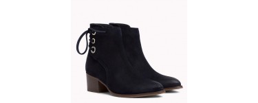 Tommy Hilfiger : Bottines en daim à œillets s à 95€ au lieu de 159,90€