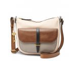Fossil: Sac femme porté croisé en cuir neutre/multicolore au prix de 118€ au lieu de 169€