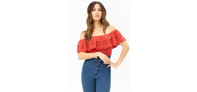 Forever 21: Body à oeillets à 9€ au lieu de 18€