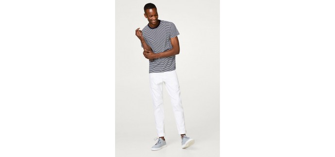 Esprit: Jean stretch blanc à 5 poches classiques à 34,99€ au lieu de 59,99€