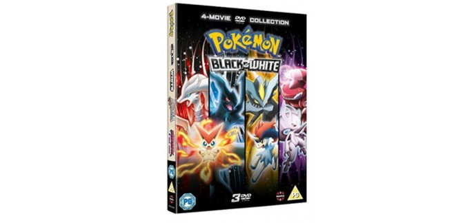 Base.com: DVD - Pokémon Movie 14-16 Collection: Black & White, à 16,16€ au lieu de 23,09€