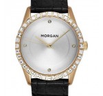 Montres & Co: Montre femme bracelet en cuir façon reptile cadran doré serti Morgan à 44,50€ au lieu de 89€