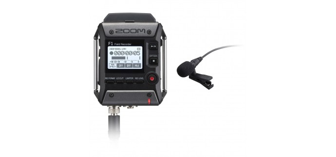eGlobal Central: Zoom F1-LP Enregistreur de terrain avec microphone Lavalier à 149,99€ au lieu de 187,99€
