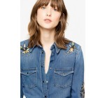 Zadig & Voltaire: Chemise en jean femme à broderie au prix de 224€ au lieu de 320€