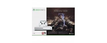 Amazon: Console Xbox One S blanche 1To édition Shadow of War à 183,99€ 