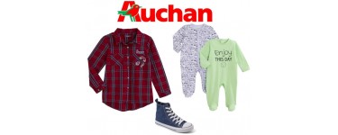 Auchan: Vêtements enfants et bébé : 2 articles achetés = le 3e offerts sur une sélection