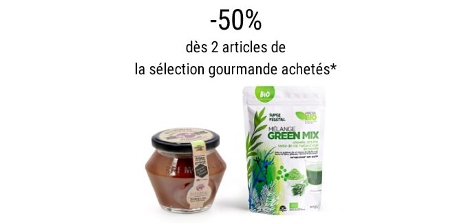 Nature et Découvertes: 50% de réduction sur l'achat de 2 articles de la sélection Gourmande