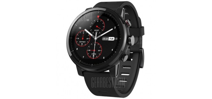GearBest: Montre Connectée - XIAOMI Amazfit Smartwatch 2 English Version Noir, à 147,05€ au lieu de 173€