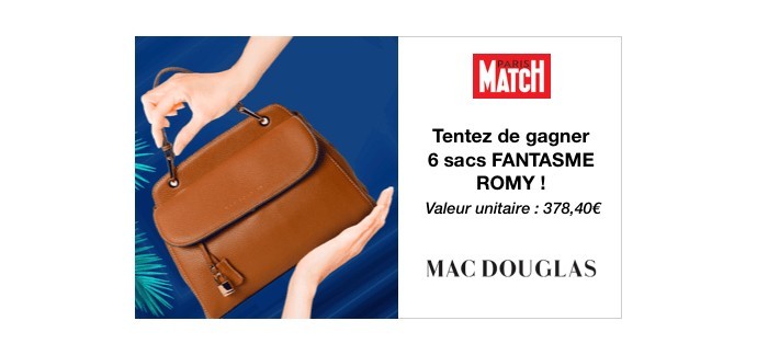 Paris Match: 6 sacs Fantasme Romy Mac Douglas à gagner