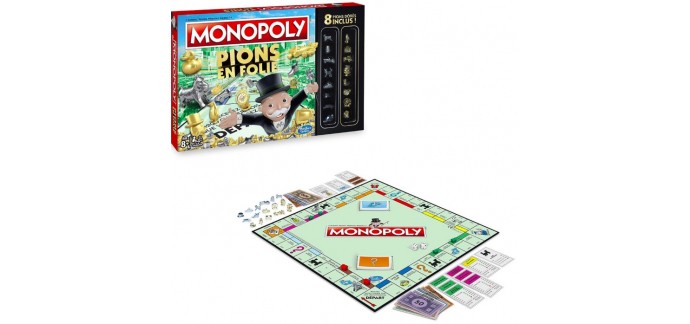 Amazon: Monopoly Pions En Folie de Hasbro Gaming à 20,28€