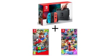 Cdiscount: Console Nintendo Switch + 2 jeux (Super Mario Odyssey et Mario Kart 8 Deluxe) à 389€