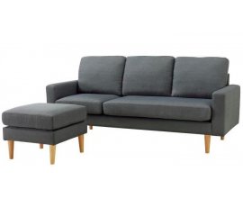 Cdiscount: Canapé d'angle Scandinave réversible 3 places tissu gris à 249,99€ au lieu de 499,99€