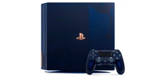 Playstation: 1 PS4 Pro 2To Édition Limitée 500 Millions + 1 casque-micro + 1 carte PSN de 50€ + 12 mois à PS +