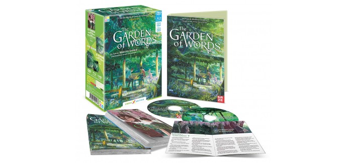 Amazon: The Garden of Words édition limitée Blu-ray + DVD+ Roman + Manga à 33,36€