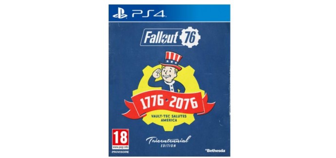 Micromania: [Précommande] Jeu PS4 - Fallout 76 Tricentennial Edition,à 89,99€+Accès à Beta et Vinyle Offert