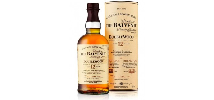 Amazon: [Prime] The Balvenie 12 Years Old Doublewood Single Malt Scotch Whisky 70 cl à 37,19€