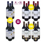 Cdiscount: 6 bouteilles de vin rouge de Bordeaux Médaillé d'Or achetées = 12 offertes