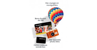 Campanile: 5 coffrets Wonderbox "Sensations Montgolfière", 10 appareils photo et 20 cartes cadeaux à gagner