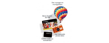 Campanile: 5 coffrets Wonderbox "Sensations Montgolfière", 10 appareils photo et 20 cartes cadeaux à gagner