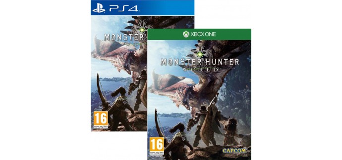 Cdiscount: Jeu Monster Hunter World sur PS4 ou Xbox One à 19,99€ 