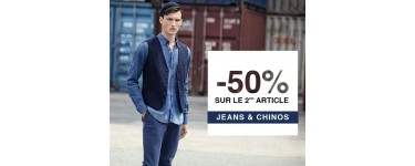 IZAC: Jeans ou chinos : -50% sur le 2e article acheté