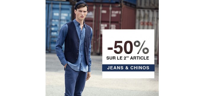IZAC: Jeans ou chinos : -50% sur le 2e article acheté