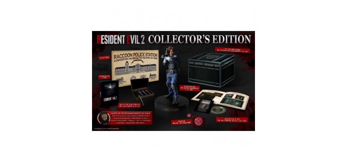 Cdiscount: [Précommande] Jeu PS4 Resident Evil 2 Remake Collector Edition à 199€ 