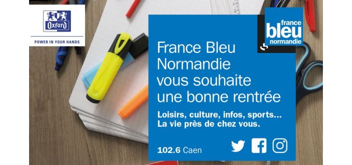 France Bleu: A gagner 100 lots oxford pour la rentrée