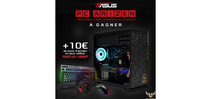 Asus: 1 ordinateur Asus Arizen avec 1 clavier, 1 souris et 1 casque micro à gagner