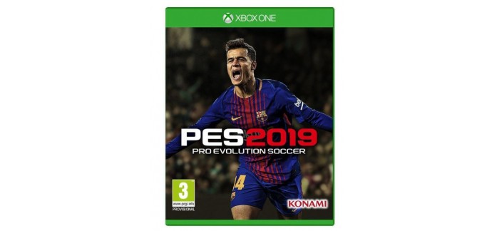 Rakuten: Jeu XBOX One - Pro Evolution Soccer 2019 (PES 2019), à 36,99€ au lieu de 39,99€