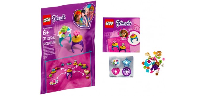 LEGO: Bagues d'amitié offertes dès 25€ d'achat de jouet LEGO Friends