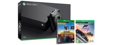Amazon: Console Xbox One X + PUBG + Forza Horizon 3 à 449€