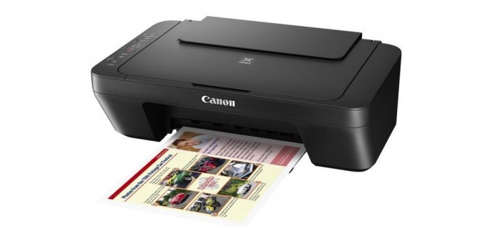 Cdiscount: Imprimante couleur jet d'encre multi-fonction Canon Wifi A4 3-en-1 Pixma MG3050 à 34,98€