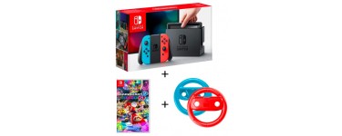 Auchan: Console Nintendo Switch Joy-Con Néon + Mario Kart 8 + Volants à 344,99€
