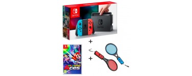 Auchan: Console Nintendo Switch Joy-con Néon + Mario Tennis Aces + Raquettes à 344,99€