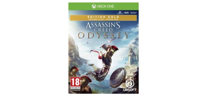 Micromania: Jeu XBOX One - Assassin's Creed Odyssey Edition Gold, à 99,99€ + Accès anticipé Offert