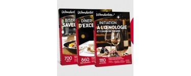 Auchan:  7 coffrets Wonderbox Bistrot et 7 coffrets Wonderbox Cours Œnologie à gagner