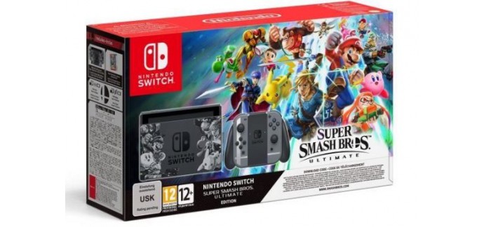 Cdiscount: [Précommande] Console Nintendo Switch Super Smash Bros Ultimate Edition à 354,99€ 