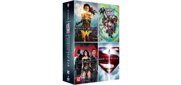 Fnac: Coffret DC Comics Blu-ray 4K Ultra HD (4 films) à 34,99€ 