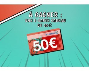 E-Leclerc: Une e-carte cadeau Leclerc de 50€ à gagner